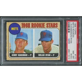 1968 Topps Baseball #177 Nolan Ryan Rookie PSA 8 (NM-MT) (OC)