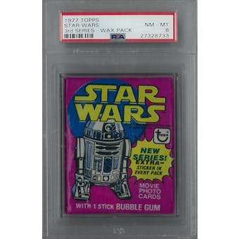 1977 Topps Star Wars 3rd Series Wax Pack PSA 8 (NM-MT) *8733 (Reed Buy)
