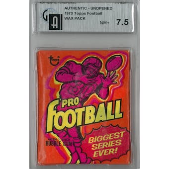 1973 Topps Football Wax Pack GAI 7.5 (NM+) *8759 (Reed Buy)