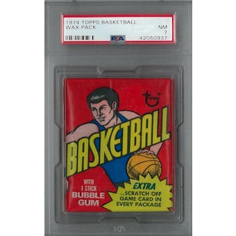 1974/75 Topps Basketball Wax Pack PSA 7 (NM) *0937 (Reed Buy)