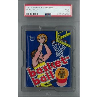 1976/77 Topps Basketball Wax Pack PSA 7 (NM) *0935 (Reed Buy)