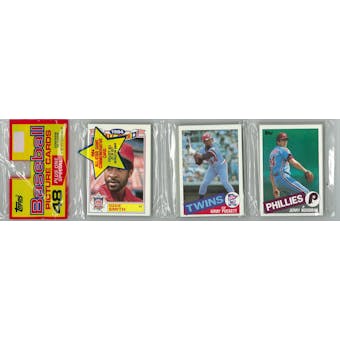 1985 Topps Baseball Rack Pack (Kirby Puckett Top) (Reed Buy)