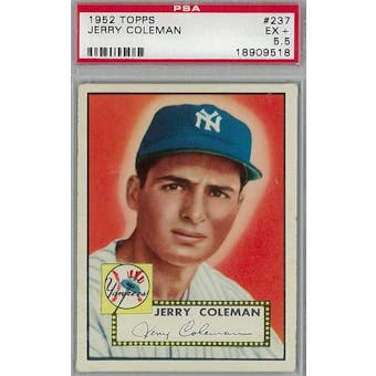 1952 Topps Baseball #237 Jerry Coleman PSA 5.5 (EX+) *9518 (Reed Buy)