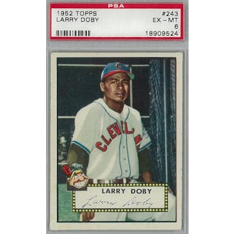 1952 Topps Baseball #243 Larry Doby PSA 6 (EX-MT) *9524 (Reed Buy)