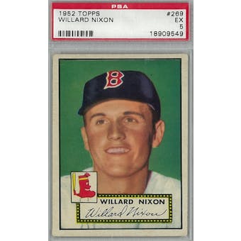 1952 Topps Baseball #269 Willard Nixon PSA 5 (EX) *9549 (Reed Buy)