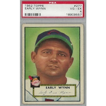 1952 Topps Baseball #277 Early Wynn PSA 4 (VG-EX) *9557 (Reed Buy)