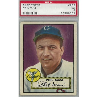 1952 Topps Baseball #283 Phil Masi PSA 5 (EX) *9563 (Reed Buy)