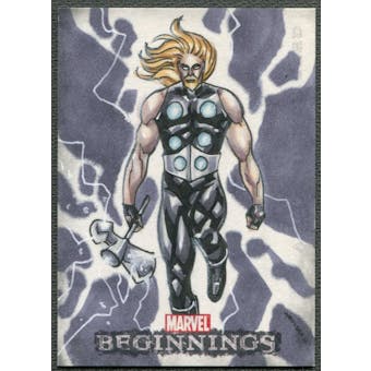2012 Marvel Beginnings Series 3 Thor Sketch Card #1/1
