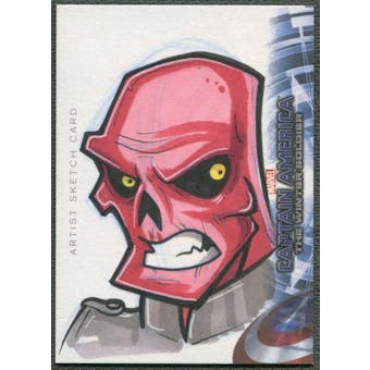 2014 Captain America The Winter Soldier Red Skull Sketch Card #1/1