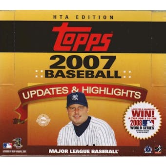 2007 Topps Updates & Highlights Baseball Jumbo Box