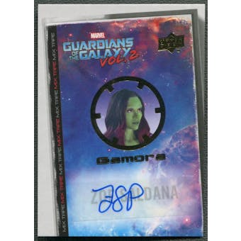 2017 Guardians of the Galaxy Vol. 2 #MT2 Zoe Saldana as Gamora Mix Tape Auto