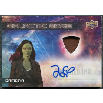 2017 Guardians of the Galaxy Vol. 2 #SMA5 Zoe Saldana as Gamora Galactic Garb Auto