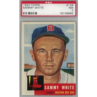 1953 Topps Baseball #139 Sammy White PSA 7 (NM) *8885 (Reed Buy)