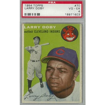 1954 Topps Baseball #70 Larry Doby PSA 4 (VG-EX) *1603 (Reed Buy)