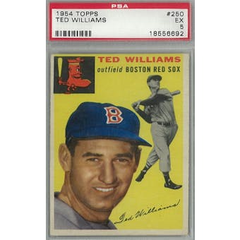 1954 Topps Baseball #250 Ted Williams PSA 5 (EX) *6692 (Reed Buy)
