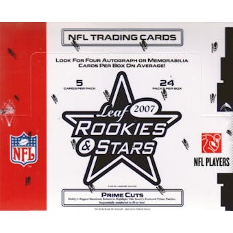 2007 Leaf Rookies & Stars Football Hobby Box
