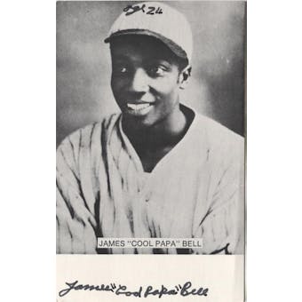James "Cool Papa" Bell Autographed Post Card JSA