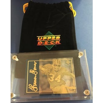 1993 Upper Deck 24KT Gold Thurman Thomas Etched Metal Card