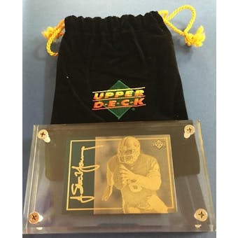 1993 Upper Deck 24KT Gold Steve Young Etched Metal Card