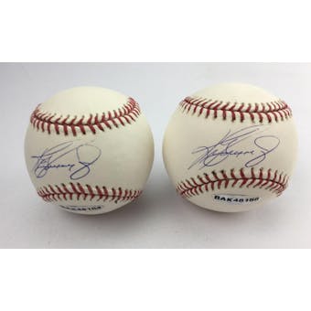 Ken Griffey Jr Autographed Baseball UDA (minor damages)
