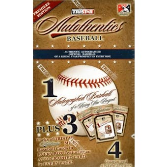 2007 TriStar Autothentics Autographed Baseball Hobby Box (1 Auto Ball/box)