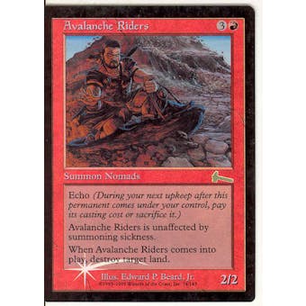 Magic the Gathering Urza's Legacy Single Avalanche Riders Foil - SLIGHT PLAY (SP)