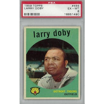 1959 Topps Baseball #455 Larry Doby PSA 6 (EX-MT) *1490 (Reed Buy)