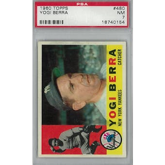 1960 Topps Baseball #480 Yogi Berra PSA 7 (NM) *0154 (Reed Buy)