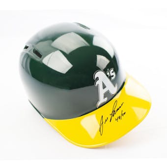 Jose Canseco Autographed Oakland Athletics Batting Helmet w/ 40/40 Inscription (DACW COA)
