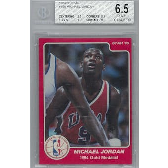 1984/85 Star Basketball #195 Michael Jordan Olympic BGS 6.5 (EX-MT+) *1730 (Reed Buy)