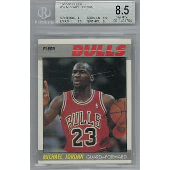 1987/88 Fleer Basketball #59 Michael Jordan BGS 8.5 (NM-MT+) *1704 (Reed Buy)