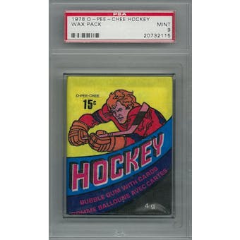 1978/79 O-Pee-Chee Hockey Wax Pack PSA 9 (Mint) *2115 (Reed Buy)
