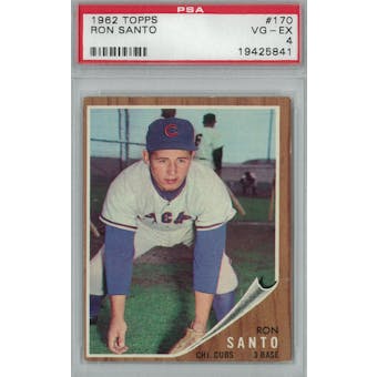 1962 Topps Baseball #170 Ron Santo PSA 4 (VG-EX) *5841 (Reed Buy)