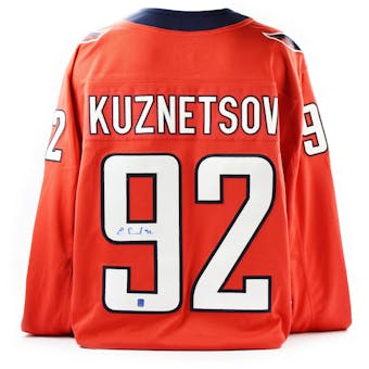 Evgeny Kuznetsov Autographed Washington Capitals Fanatics Hockey Jersey (DACW COA)