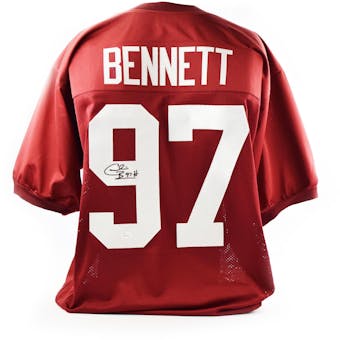 Cornelius Bennett Autographed Alabama Custom Football Jersey (JSA COA)