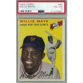 1954 Topps Baseball #90 Willie Mays PSA 4 (VG-EX) *5860 (Reed Buy)