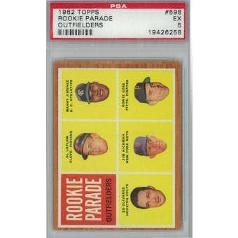 1962 Topps Baseball #598 Rookie Parade PSA 5 (EX) *6258 (Reed Buy)