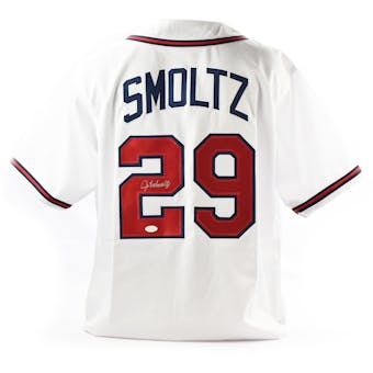 John Smoltz Autographed Atlanta Braves Custom Baseball Jersey (JSA COA)