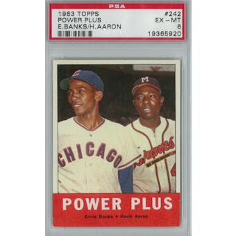 1963 Topps Baseball #242 Power Plus PSA 6 (EX-MT) *5920 (Reed Buy)