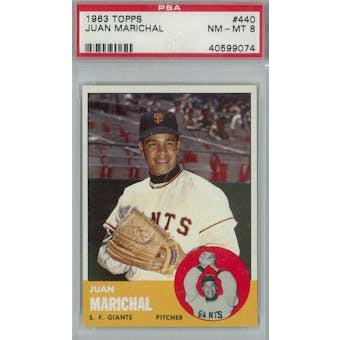 1963 Topps Baseball #440 Juan Marichal PSA 8 (NM-MT) *9074 (Reed Buy)