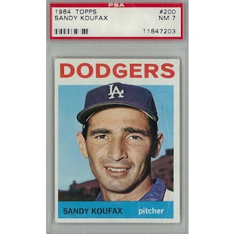 1964 Topps Baseball #200 Sandy Koufax PSA 7 (NM) *7203 (Reed Buy)