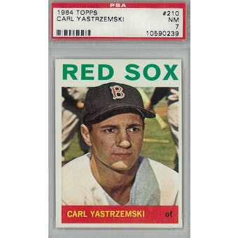 1964 Topps Baseball #210 Carl Yastrzemski PSA 7 (NM) *0239 (Reed Buy)