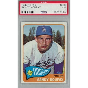 1965 Topps Baseball #300 Sandy Koufax PSA 7 (NM) *5379 (Reed Buy)