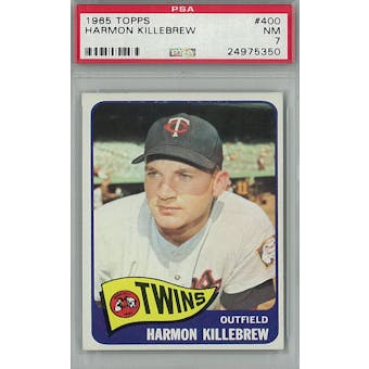 1965 Topps Baseball #400 Harmon Killebrew PSA 7 (NM) *5350 (Reed Buy)