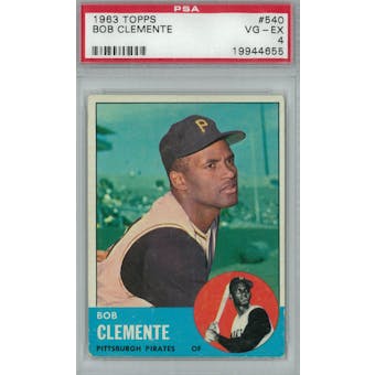 1963 Topps Baseball #540 Roberto Clemente PSA 4 (VG-EX) *4655 (Reed Buy)