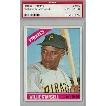 1966 Topps Baseball #255 Willie Stargell PSA 8 (NM-MT) *8675 (Reed Buy)