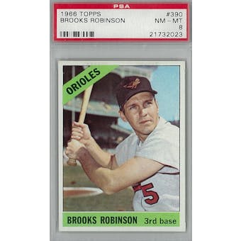 1966 Topps Baseball #390 Brooks Robinson PSA 8 (NM-MT) *2023 (Reed Buy)