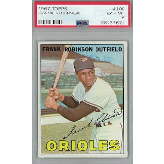 1967 Topps Baseball #100 Frank Robinson PSA 6 (EX-MT) *7671 (Reed Buy)