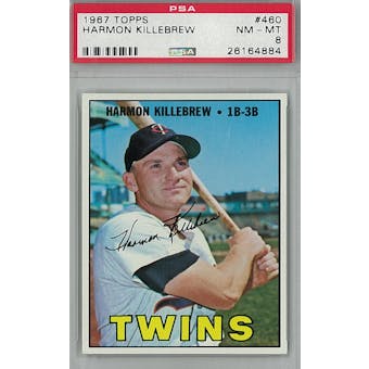 1967 Topps Baseball #460 Harmon Killebrew PSA 8 (NM-MT) *4884 (Reed Buy)