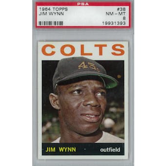 1964 Topps Baseball #38 Jim Wynn PSA 8 (NM-MT) *1393 (Reed Buy)